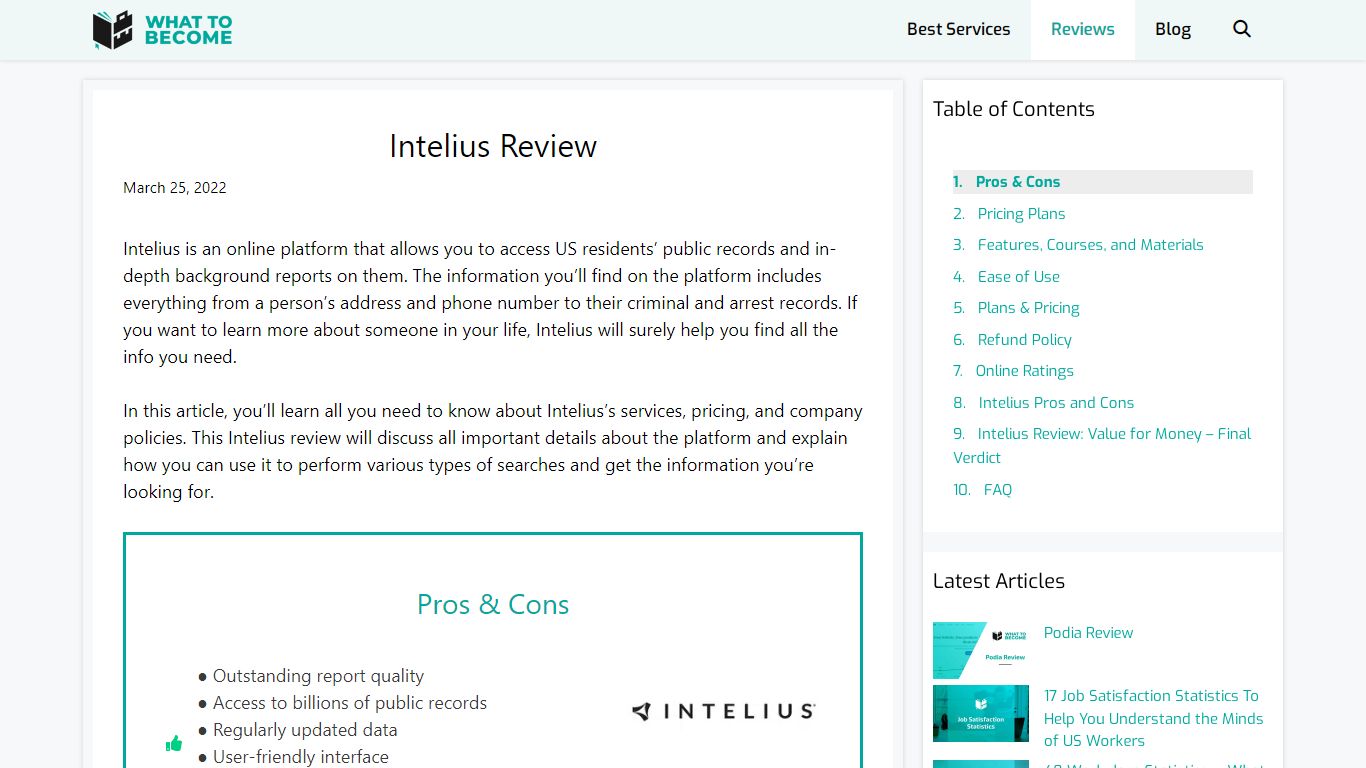 Intelius Review - What To Become