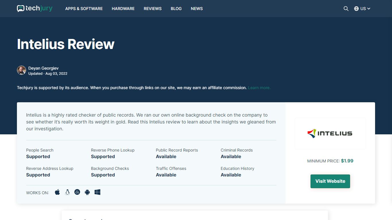 Intelius Review - Is Intelius Legit? [2022 In-Depth Review] - Techjury